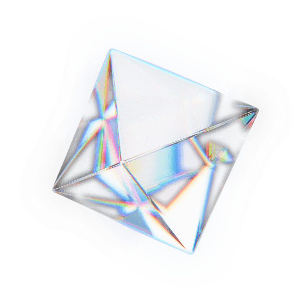 Interactive rotating glass animation